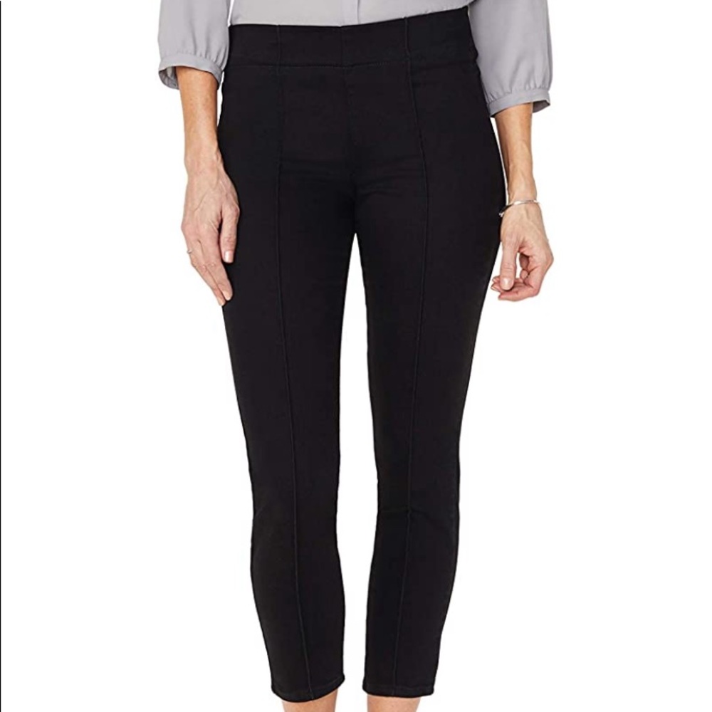 NYDJ Womens Pull On Skinny Jeans Black 8